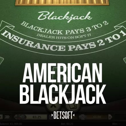American Blackjack by Betsoft Gaming, showcased at frank.pt – game logo