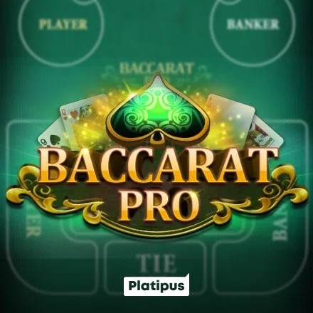 Baccarat PRO slot visual from Platipus available on frank.pt