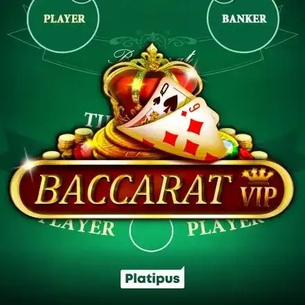 Baccarat VIP logo – Table Games by Platipus at Frank Casino