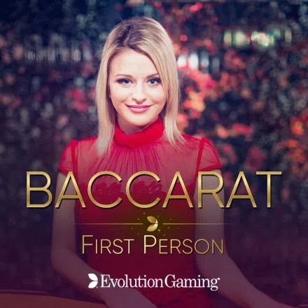Table Games logo of First Person Baccarat from Evolution at Frank Casino