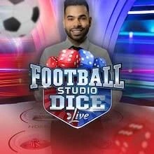 Football Studio Dice slot visual from Evolution available on frank.pt