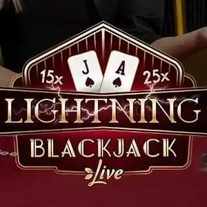 Lightning Blackjack logo by Evolution Frank Casino