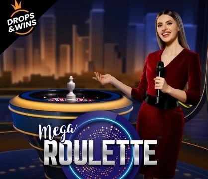 Mega Roulette slot logo by Pragmatic Play at Frank Casino