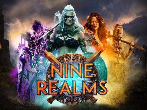 Nine Realms logo by Red Tiger Gaming at Frank Casino